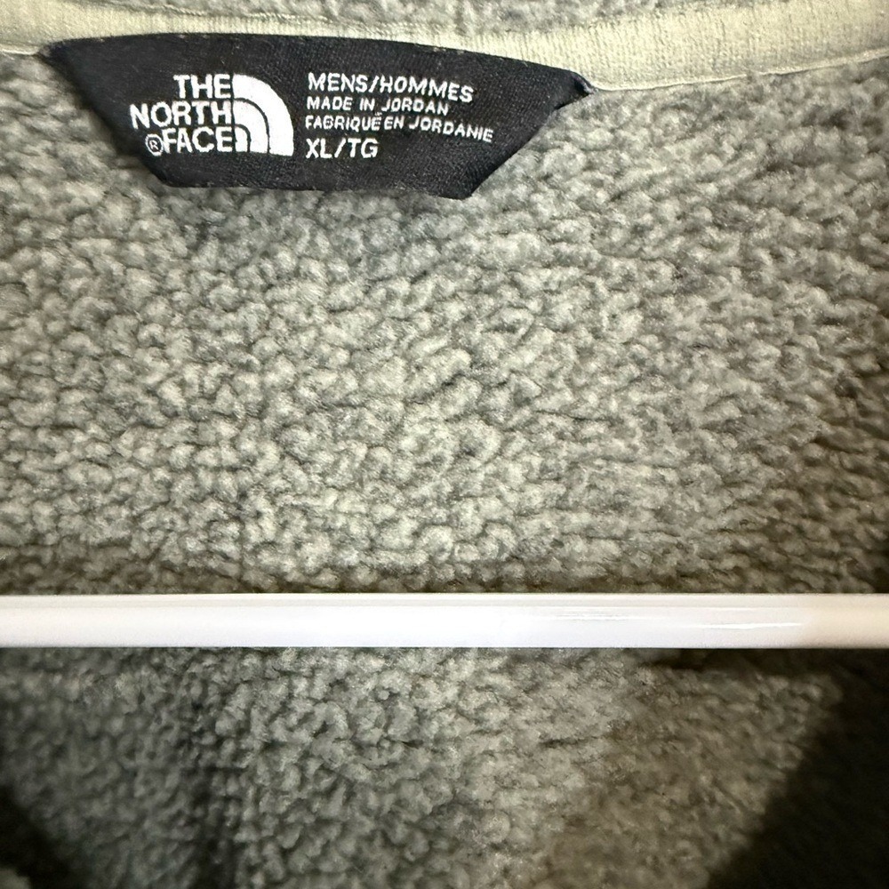 The North Face Men's XL Gray Fleece 1/2 Zip Pullover Jacket Outdoor Lightweight - Picture 3 of 4